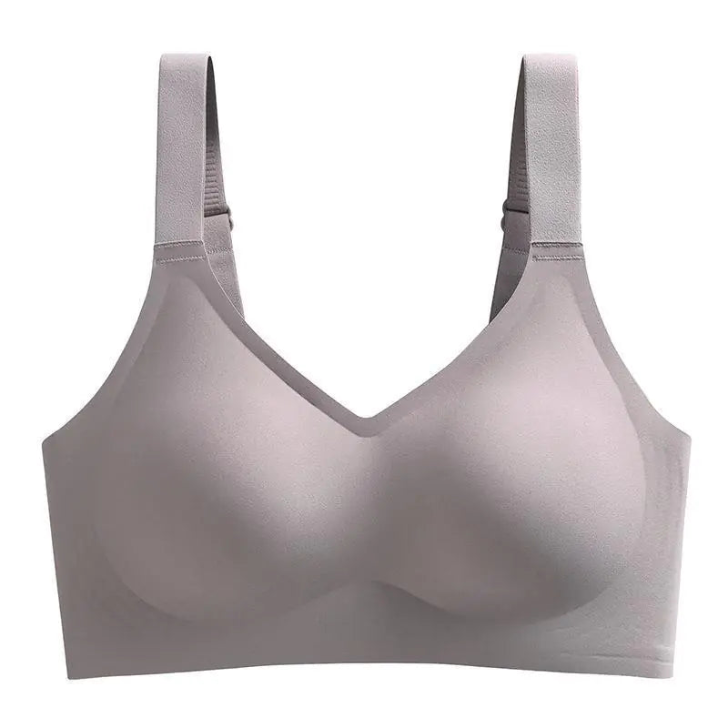 Wide Strap Latex Jelly Bra for Women - No Show, Wireless