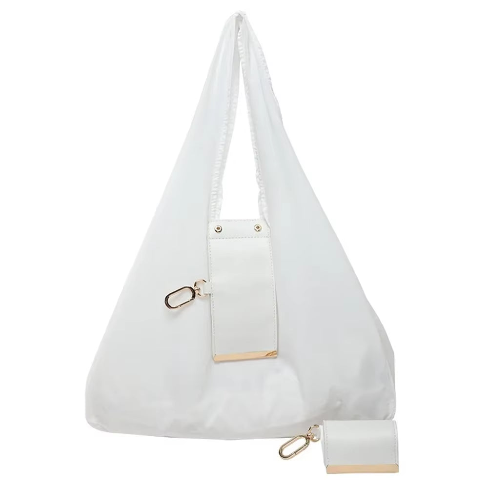Compact Eco-Friendly Mini Keychain Tote Bag - Expandable & Reusable for Travel!