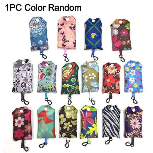 Compact Eco-Friendly Mini Keychain Tote Bag - Expandable & Reusable for Travel!