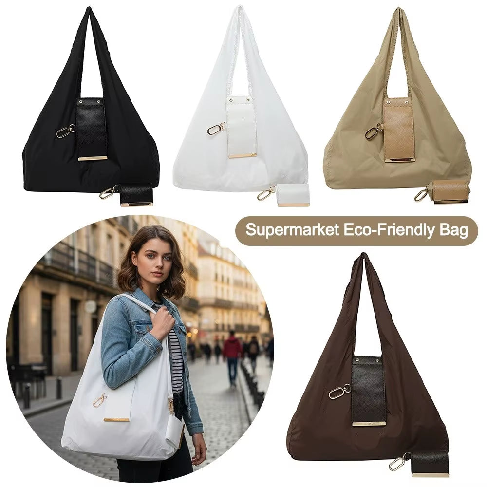 Compact Eco-Friendly Mini Keychain Tote Bag - Expandable & Reusable for Travel!