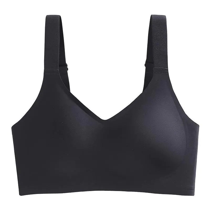 Wide Strap Latex Jelly Bra for Women - No Show, Wireless