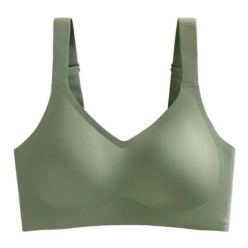Wide Strap Latex Jelly Bra for Women - No Show, Wireless