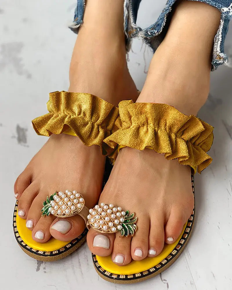 Sweet Pineapple Summer Sandals
