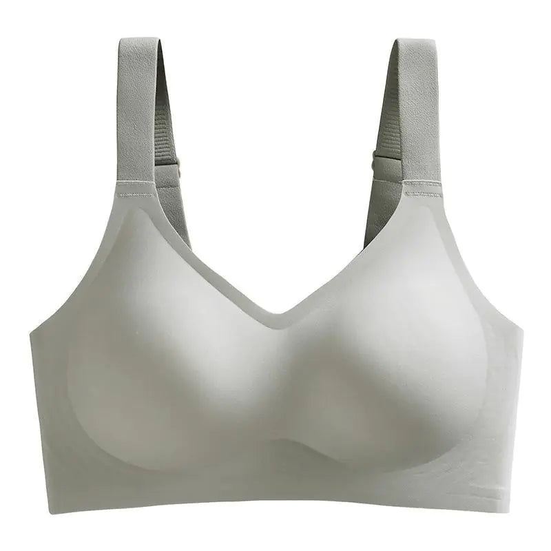 Wide Strap Latex Jelly Bra for Women - No Show, Wireless