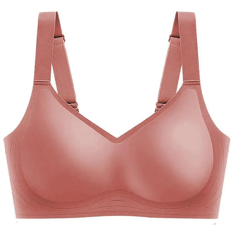 Wide Strap Latex Jelly Bra for Women - No Show, Wireless