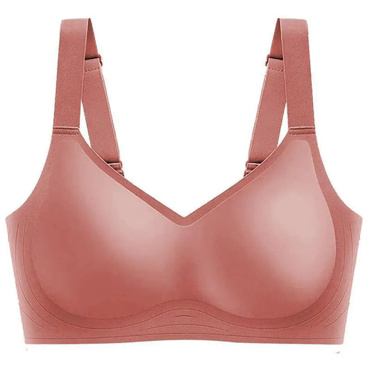 Wide Strap Latex Jelly Bra for Women - No Show, Wireless