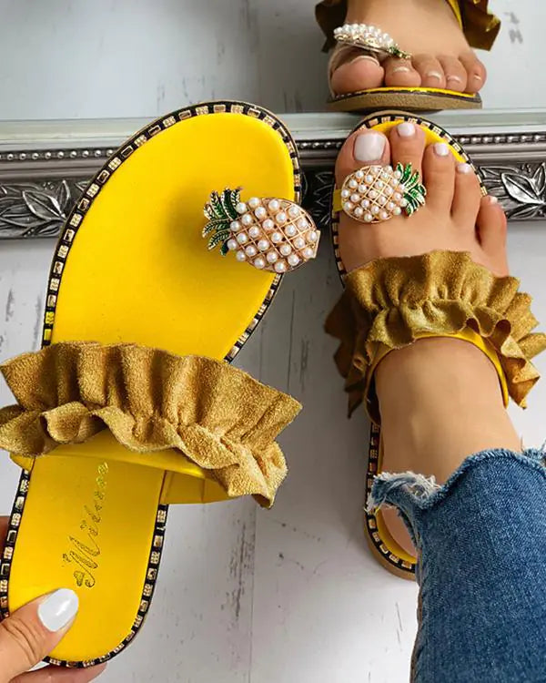 Sweet Pineapple Summer Sandals